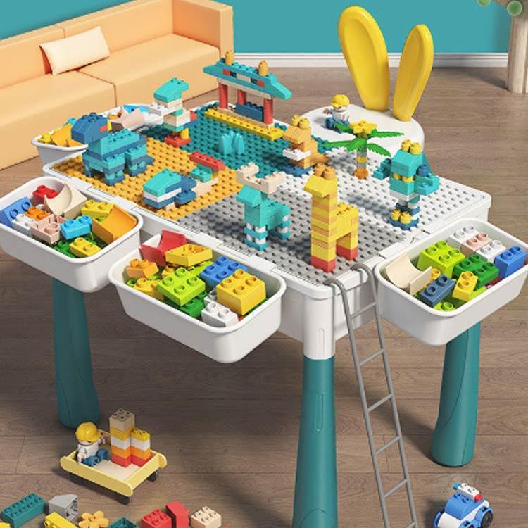 新品未使用　キッズ　テーブルand チェア　ブロック付 楽天市場】キッズテーブル チェアセット キッズチェア テーブル