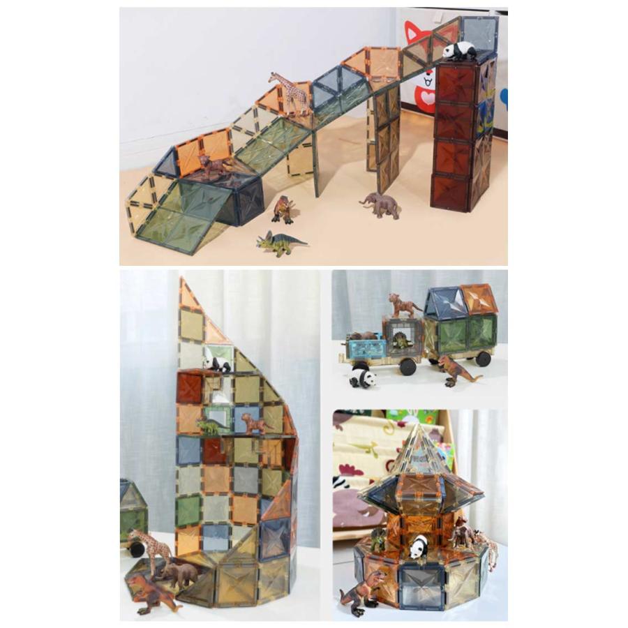 マグネットブロック 100ピース 立体パズル 強力 磁力 磁石おもちゃ