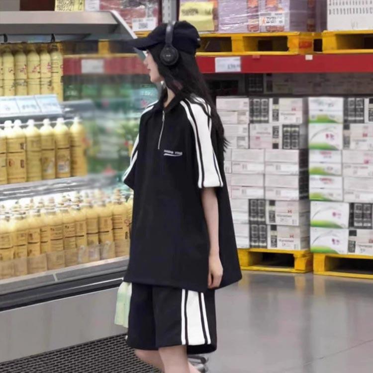 半袖 ジャージ ダンス スポーツウェア オーバーサイズ ショートパンツ