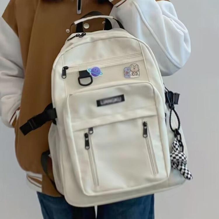 a4 レディース 通学 リュックサック ファスナーポケット ナイロン
