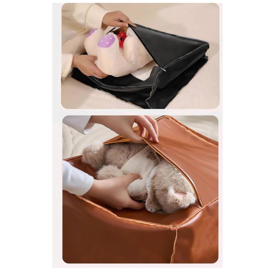 収納袋 ブランケット 収納 クッションになる マルチケース ぬいぐるみ