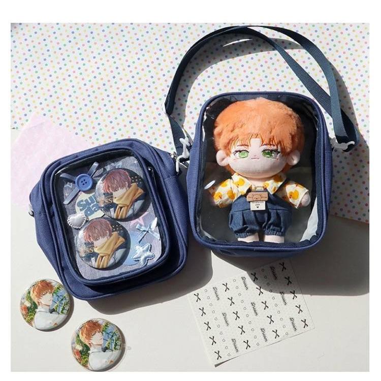 痛バッグ クリア ぬいぐるみ 推し活 ミニバッグ コンパクト 入れ