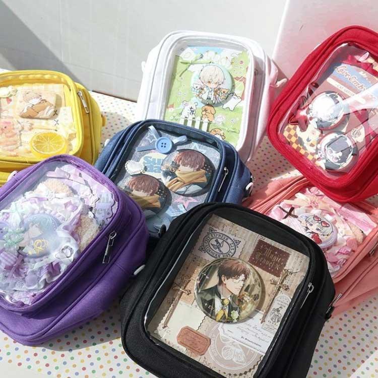 痛バッグ クリア ぬいぐるみ 推し活 ミニバッグ コンパクト 入れ
