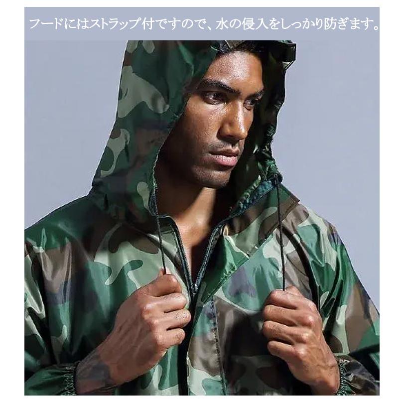 かっぱ レインコート ロング 反射テープ 防水つなぎ レインスーツ
