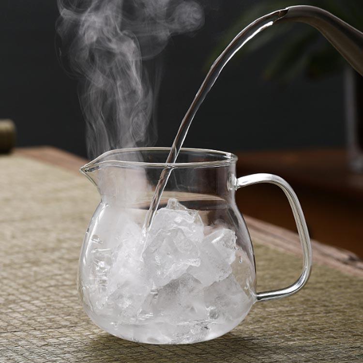 ガラス急須 1L ティーポット ミルクピッチャー 直火可 緑茶 ティー