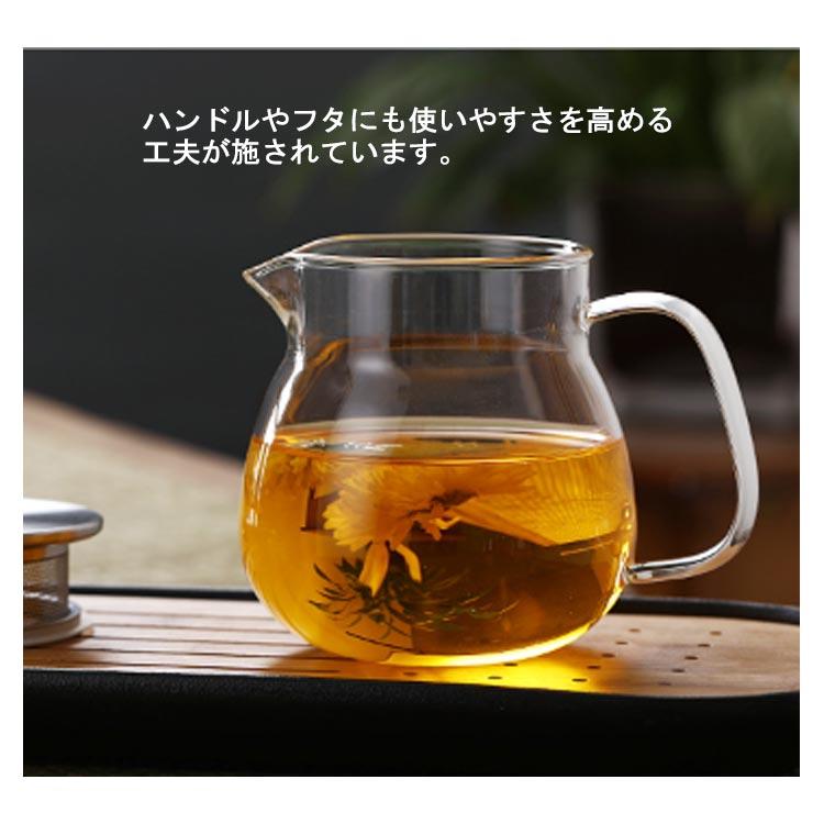 ガラス急須 1L ティーポット ミルクピッチャー 直火可 緑茶 ティー