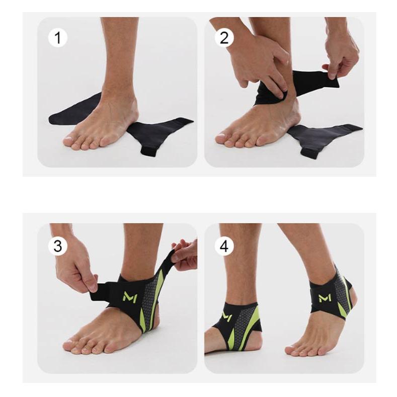 サッカー 足首固定 2枚セット サポーター 簡単装着 足首サポーター