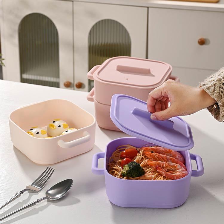 (未使用･未開封品)　電子レンジ容器 レンジスチーマー(角)R-106 ar3p5n1 レンジ調理器 角型 シリコンスチーマー 鍋 蓋付き シリコン 蒸し鍋