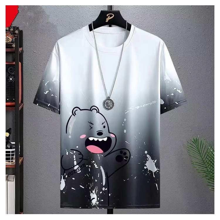 Tシャツ シンプル グラデーション トップス tシャツ 涼しい 半袖 接触