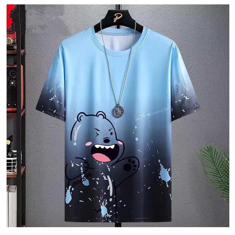 Tシャツ シンプル グラデーション トップス tシャツ 涼しい 半袖 接触