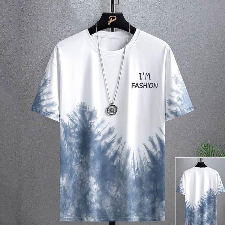 Tシャツ シンプル グラデーション トップス tシャツ 涼しい 半袖 接触