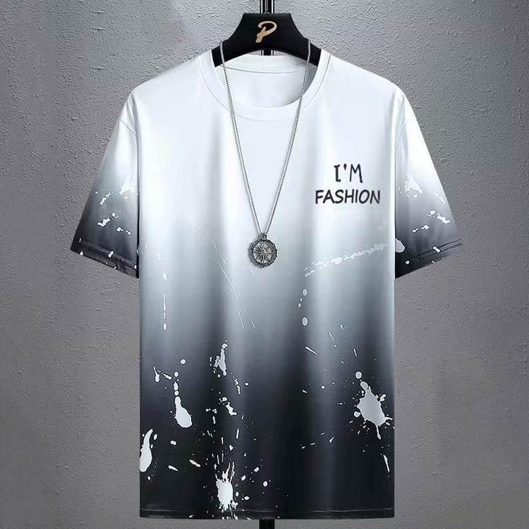 Tシャツ シンプル グラデーション トップス tシャツ 涼しい 半袖 接触