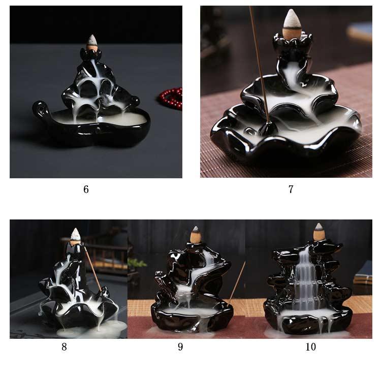 アロマ 倒流 インテリア 風水 流線香 逆流香 お香 幻想 コーン お香