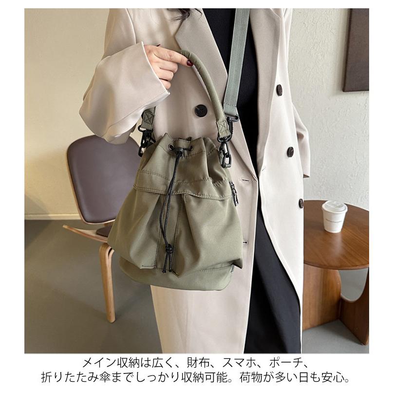 巾着バッグ レディース 2WAYバッグ トートバッグ バケツ型バッグ