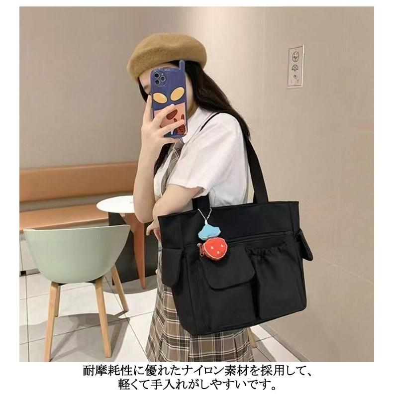 極美品　ポーター ラウンド トートバッグ ナイロン L 黒 A4収納　大きい 鞄 肩掛けバッグ サイドポケット トートバッグ A4 たっぷり収納