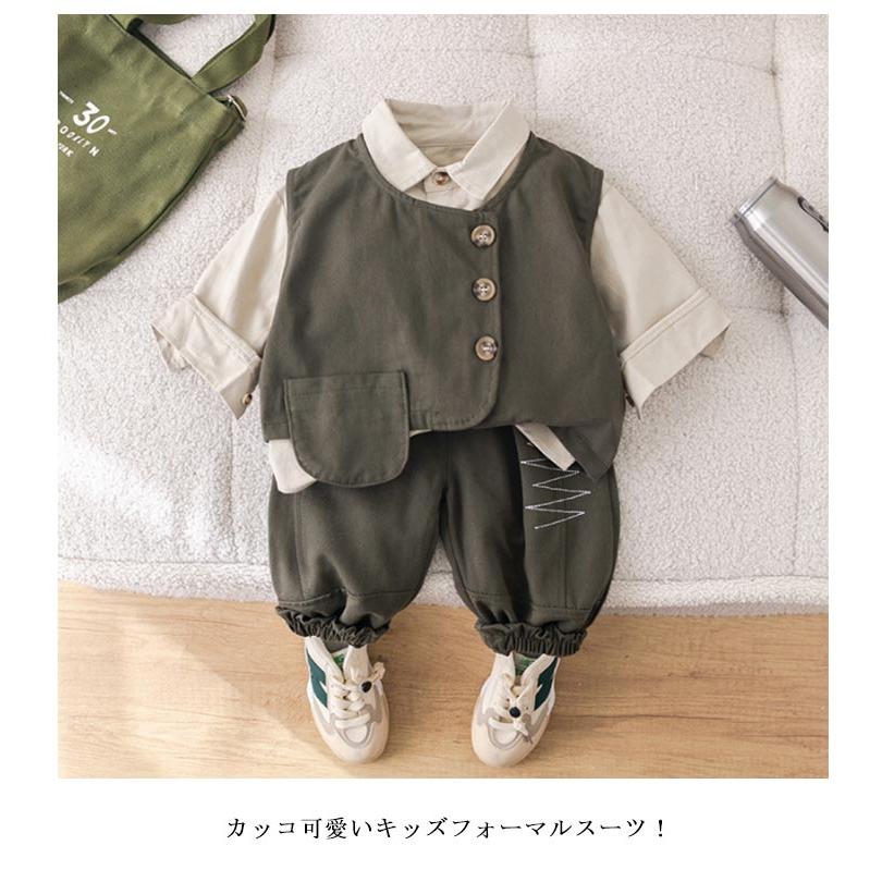 入園式 3点セット ベビー 男の子 80 90 100 110 120cm 子供服