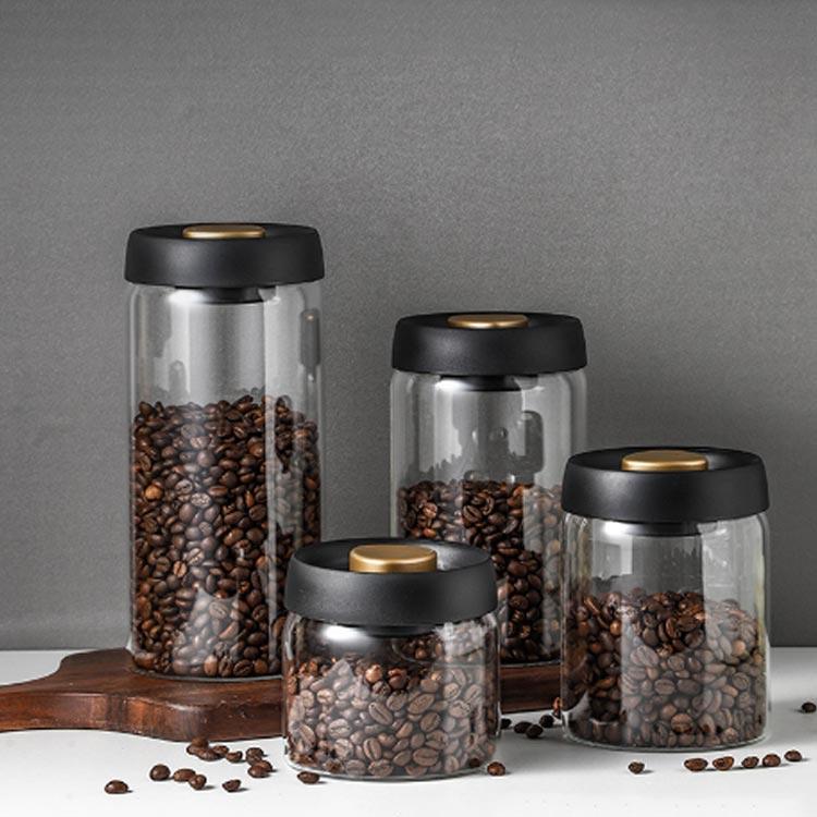 2個セット！真空保存容器 4サイズ コーヒー豆収納 豆収納 ガラス