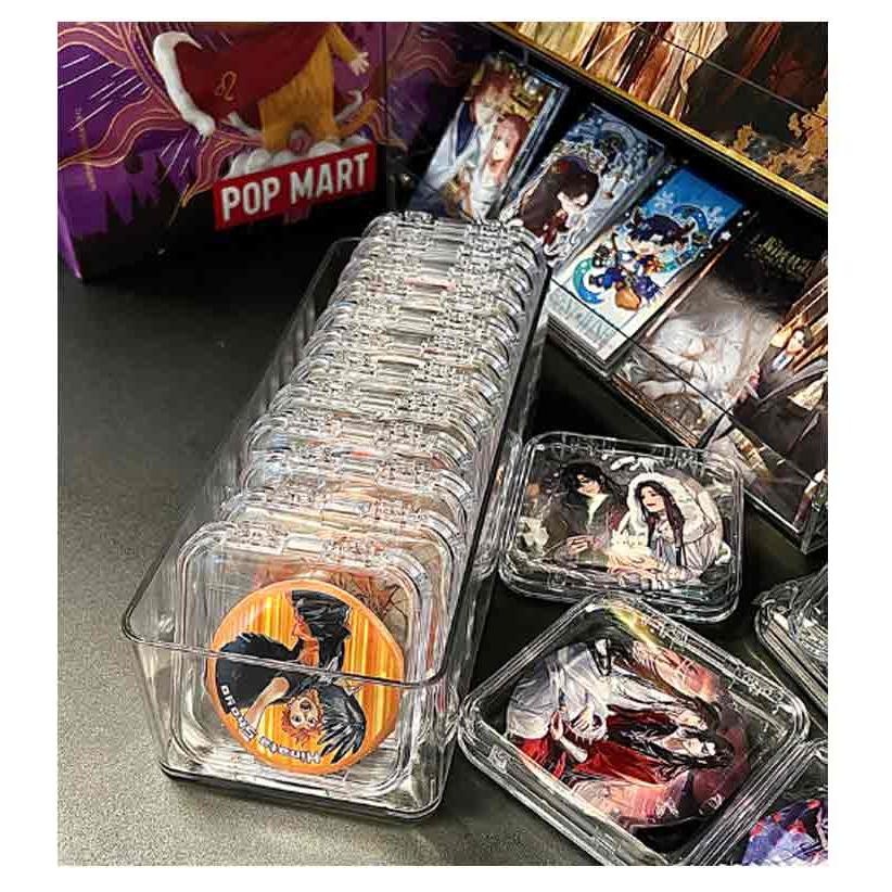 缶バッジケース 12個入り 収納ボックス付き セット 推し入れ 缶バッジケース 12個入り 収納ボックス付き セット 推し入れ