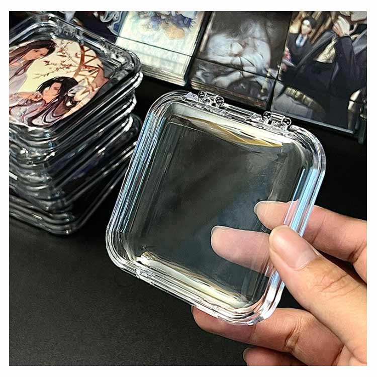 缶バッジケース 12個入り 収納ボックス付き セット 推し入れ