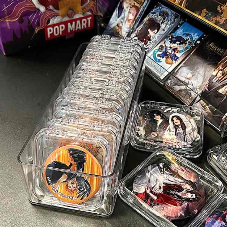 缶バッジケース 24個入り 収納ボックス2点 セット 推し入れ バッヂ 缶