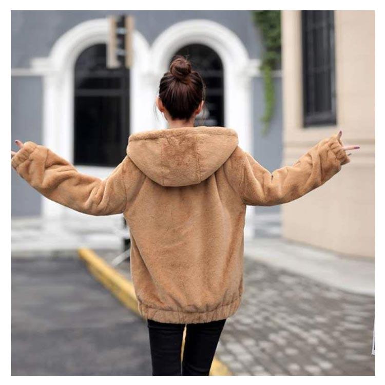 ボアパーカー ボアブルゾン レディース ふわふわ もこもこパーカー