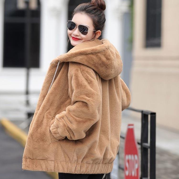 ボアパーカー ボアブルゾン レディース ふわふわ もこもこパーカー