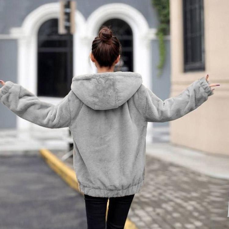 ボアパーカー ボアブルゾン レディース ふわふわ もこもこパーカー