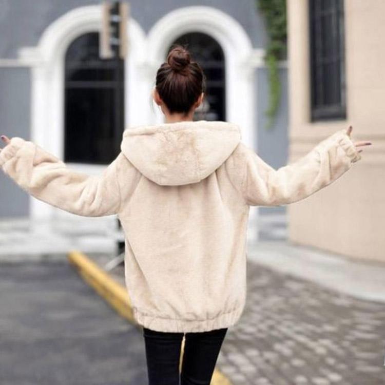 ボアパーカー ボアブルゾン レディース ふわふわ もこもこパーカー