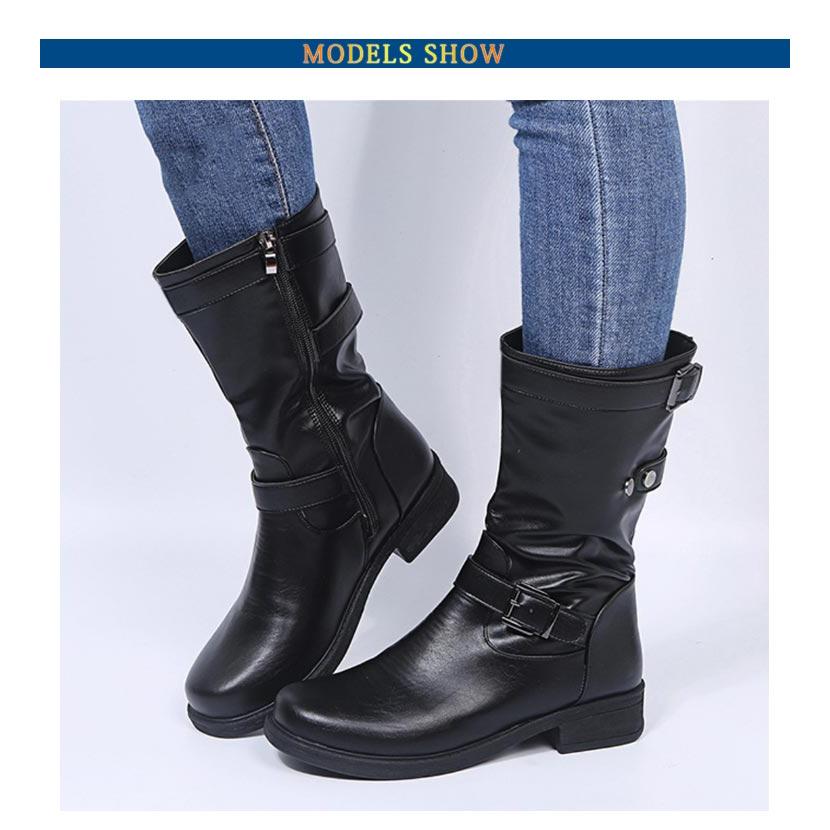 送料無料 エンジニアブーツ レディース ベルト ショートブーツ 防滑