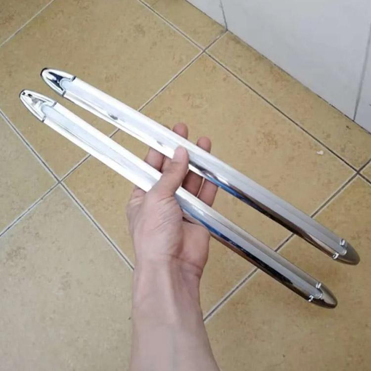 バンパー プロテクター シルバー メッキ 高級感 バンパーガード 2本