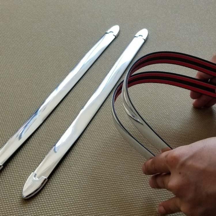 バンパー プロテクター シルバー メッキ 高級感 バンパーガード 2本