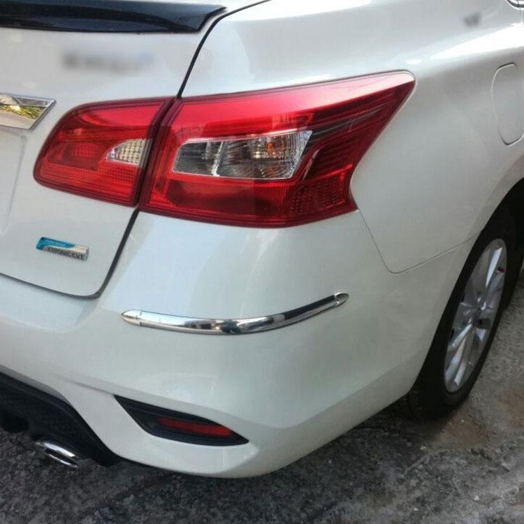 バンパー プロテクター シルバー メッキ 高級感 バンパーガード 2本