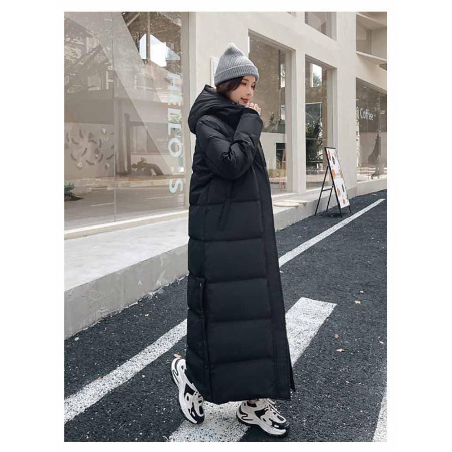 90％ダウン ダウンコート ベンチコート 超ロング 超ロング丈 超ロング