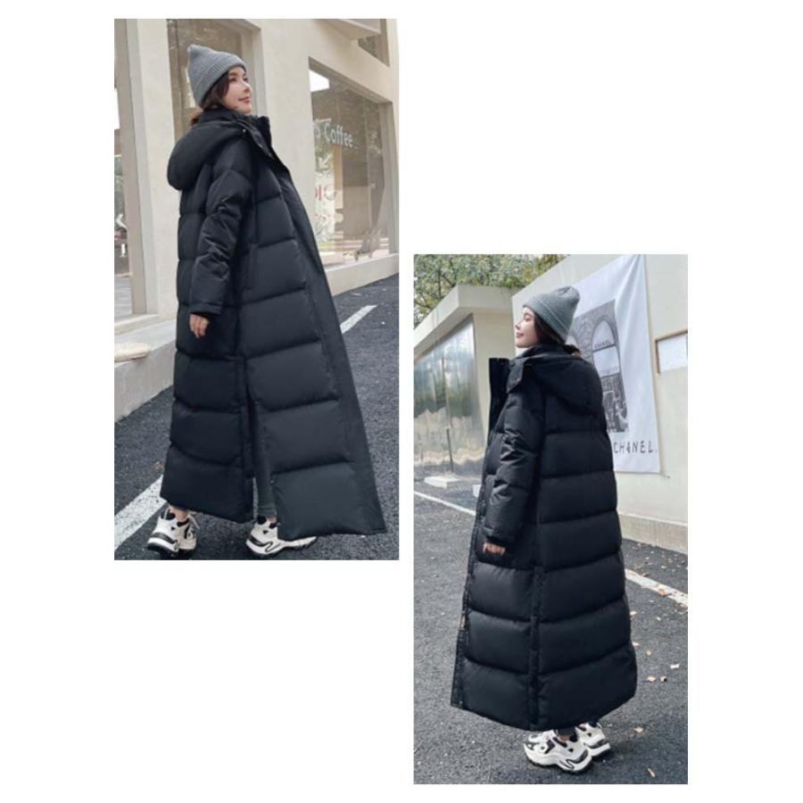 90％ダウン ダウンコート ベンチコート 超ロング 超ロング丈 超ロング