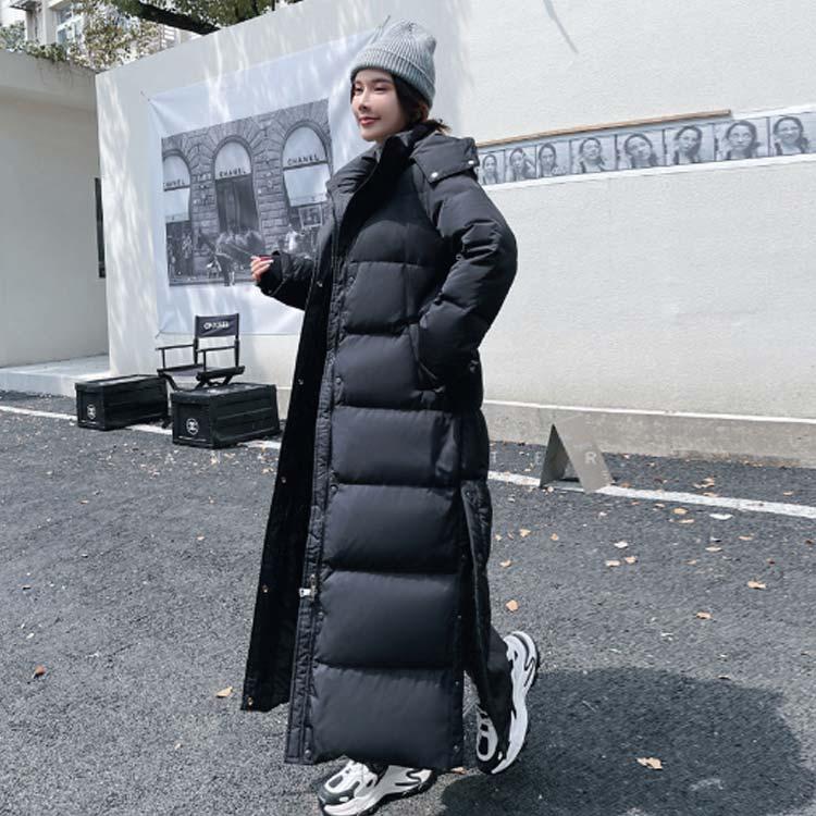 90％ダウン ダウンコート ベンチコート 超ロング 超ロング丈 超ロング