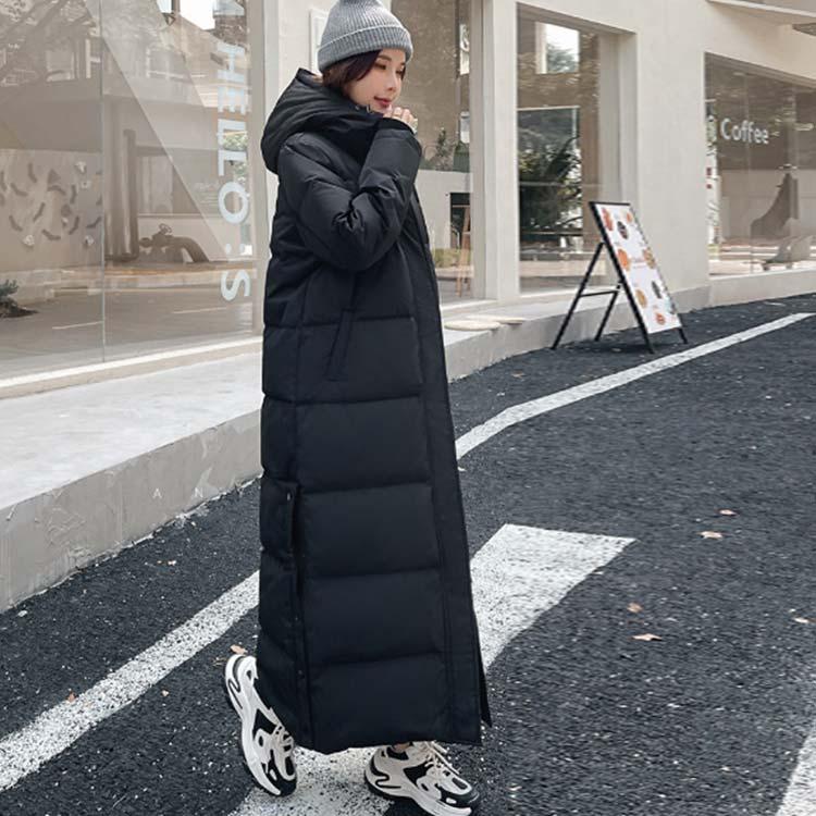 90％ダウン ダウンコート ベンチコート 超ロング 超ロング丈 超ロング