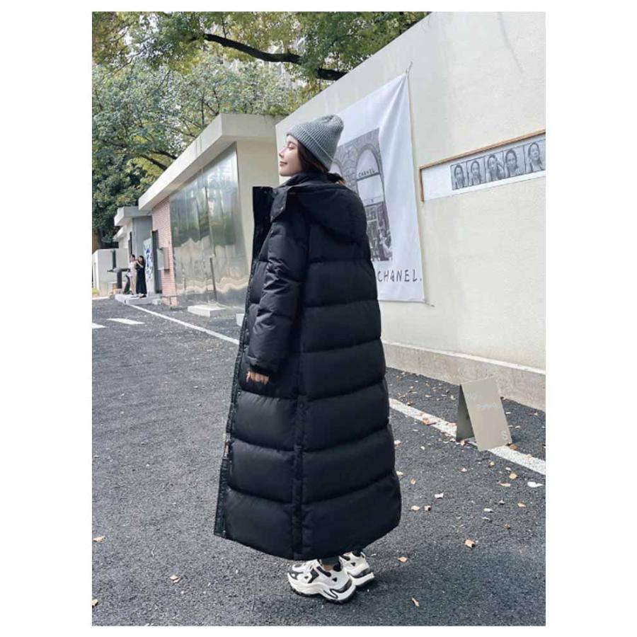 90％ダウン ダウンコート ベンチコート 超ロング 超ロング丈 超ロング