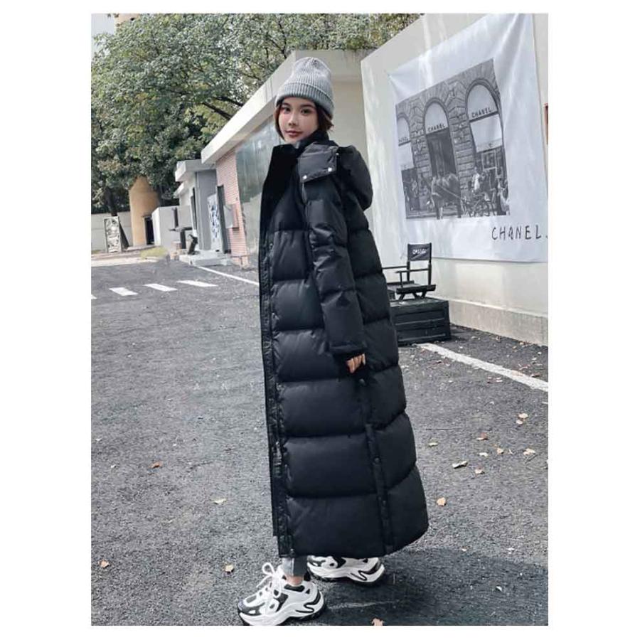 黒 超ロング丈 ベンチコート ダウンコート 中綿コート 90％ダウン ハイネックコート 超ロング 冬服 おしゃれ 防寒 ロング ロング丈 中綿ジャケット 超ロングコート ブラック 帽子付き 上品 90％ダウン 着痩せ 冬用 フード 脱着可 保温性抜群 あったか 90％ダウン ダウンコート ベンチコート 超ロング 超ロング丈 超ロング
