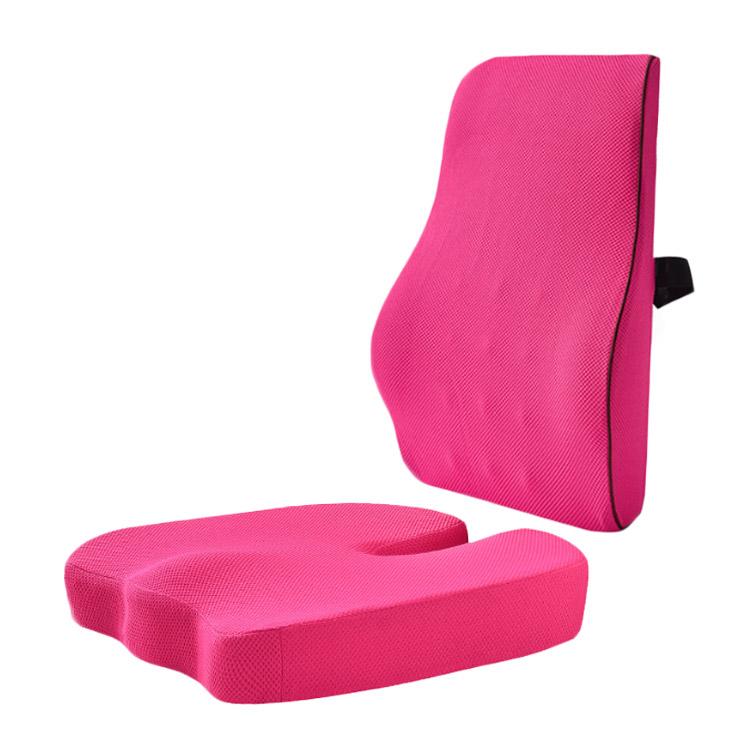 2点セット 人間工学 背もたれ クッション 腰当てクッション 椅子用