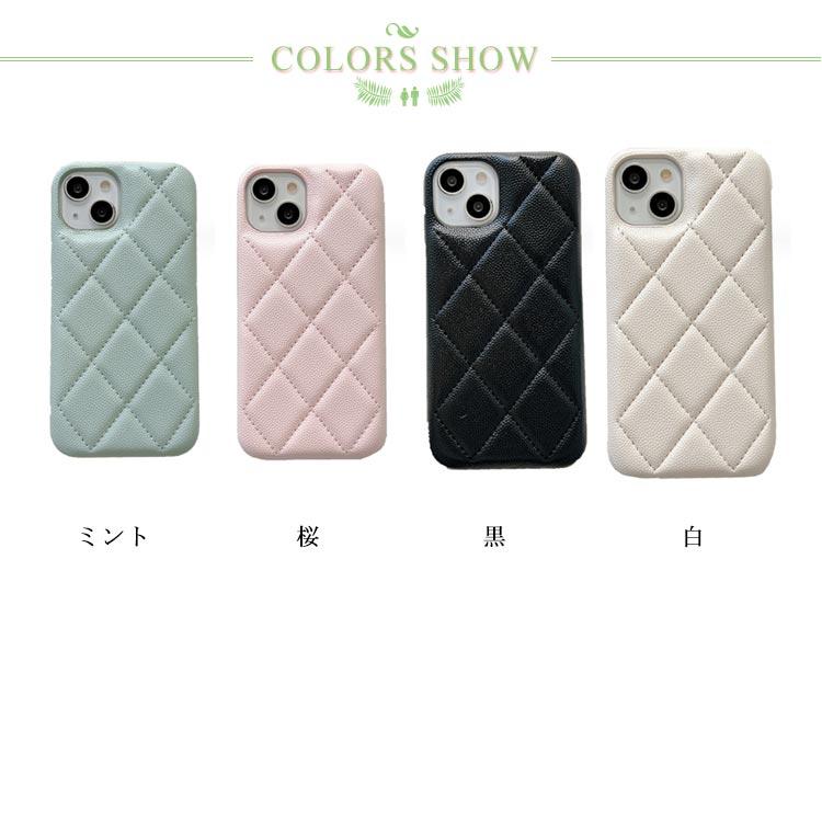 iPhone15 ケース キルティング スマホケース iPhoneケース 衝撃保護
