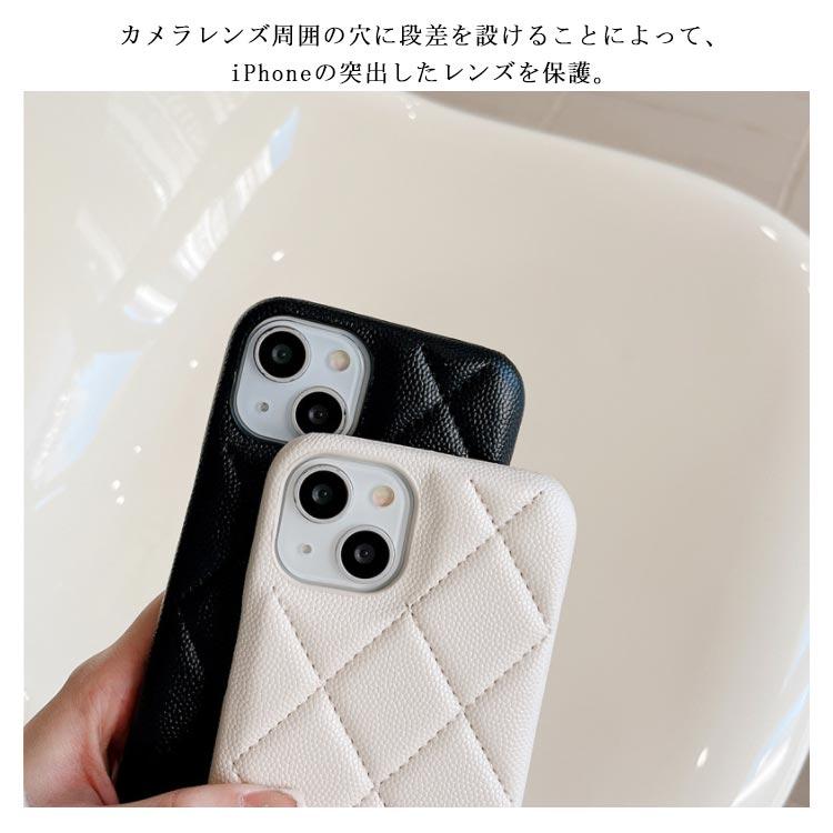 iPhone15 ケース キルティング スマホケース iPhoneケース 衝撃保護