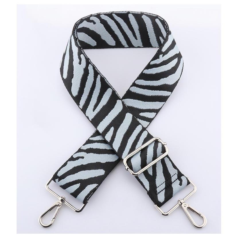 ショルダーストラップ 幅5cm ゼブラ柄 おしゃれ 単品 太め バッグ