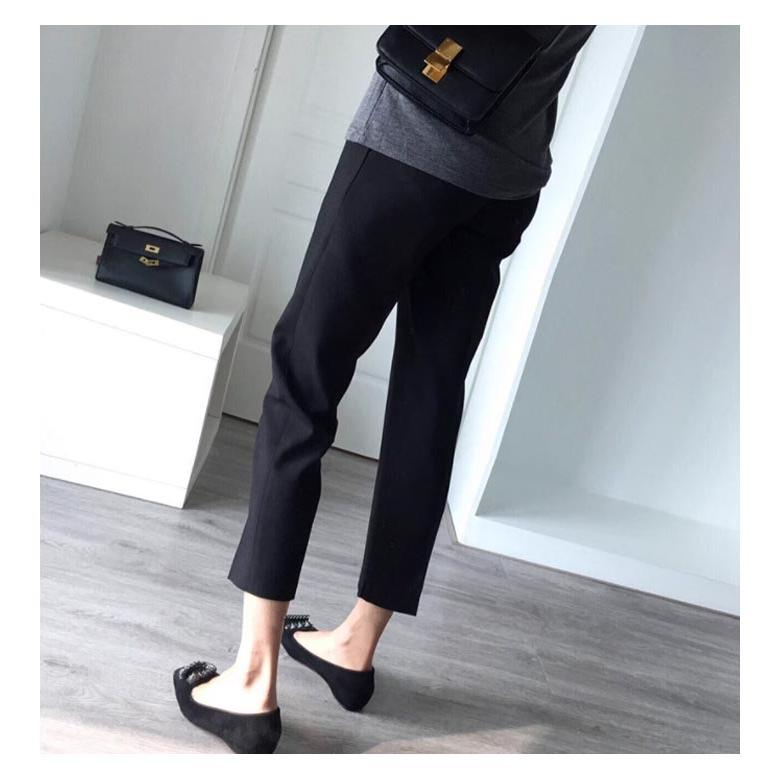 スーツ ストレート パンツ 九分丈 レディース アンクルパンツ