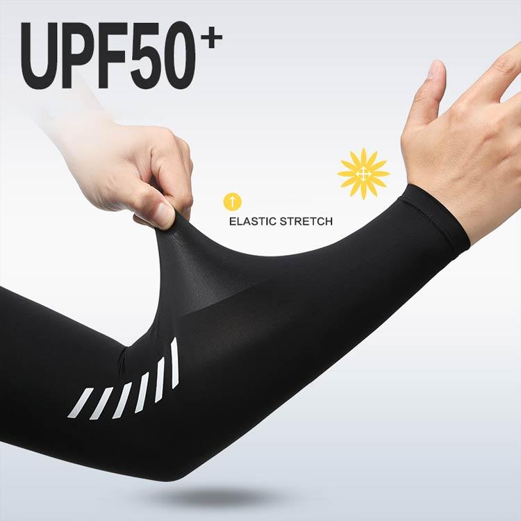 4枚セット アームカバー メンズ 冷感 ストレッチ ゴルフ スポーツ