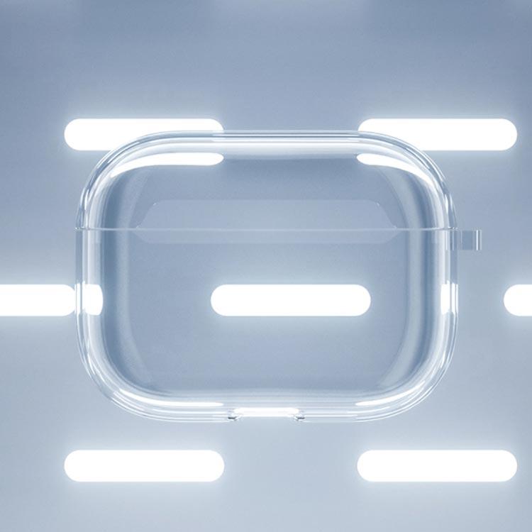 AirPods Pro ケース クリア カラビナ付 AirPods 1/2 ケース シリコン 耐衝撃 シンプル TPU 透明 カバー 衝撃 吸収 スリ |  | 02