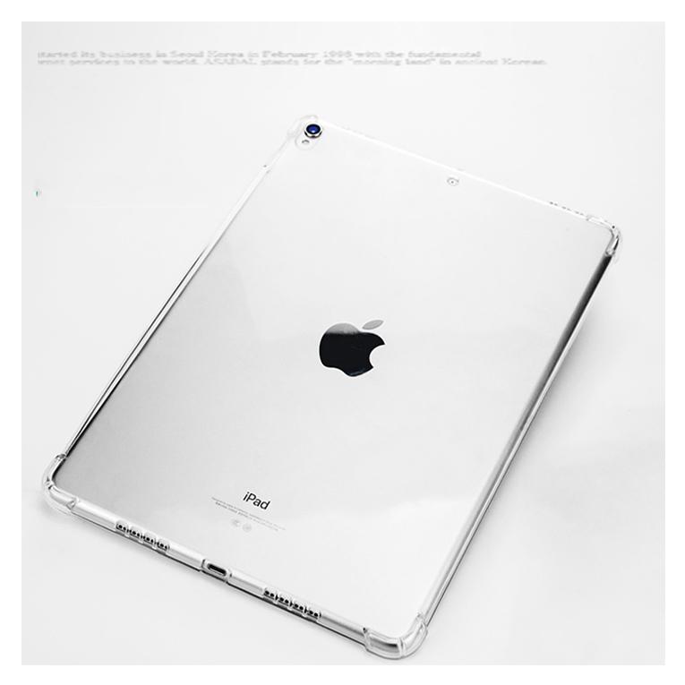 iPad 第7世代 ケース 軽量 タブレットカバー クリア TPU 背面 強化ガラスフィルム付 2点セット 送料無料 |  | 05