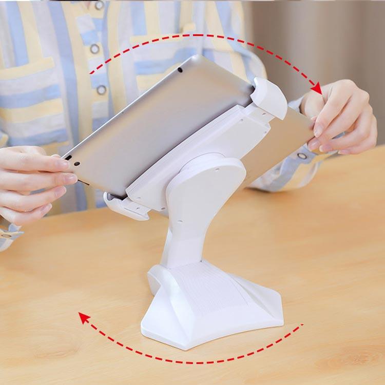 タブレット スタンド アルミ製 卓上 iPad置き 縦置き iPad用 スマホスタンド 360°角度調整 回転可能 スタンド式 ホワイト 4~13イン |  | 01