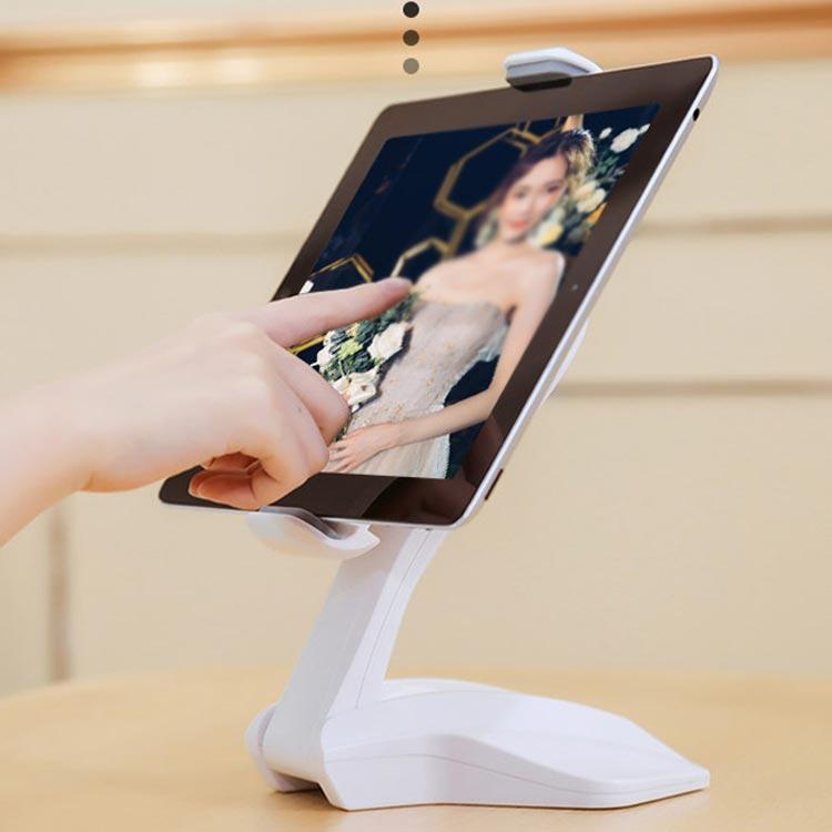タブレット スタンド アルミ製 卓上 iPad置き 縦置き iPad用 スマホスタンド 360°角度調整 回転可能 スタンド式 ホワイト 4~13イン |  | 03