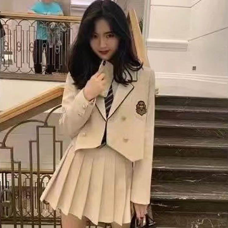 学生服 制服 スクール制服 4点セット 女の子 韓国ファッション