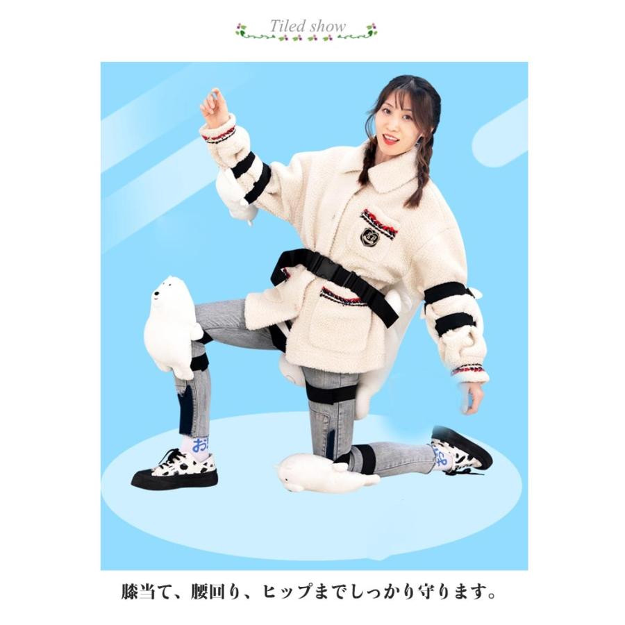 亀 お尻サポーター 痛み軽減 スノーボード スキー 3点セット/ヒップ